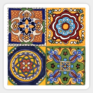 Talavera Four Square Sticker